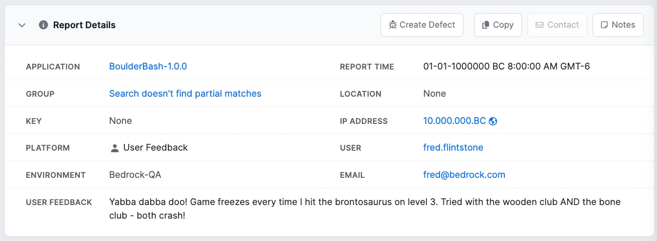 BugSplat user feedback capture